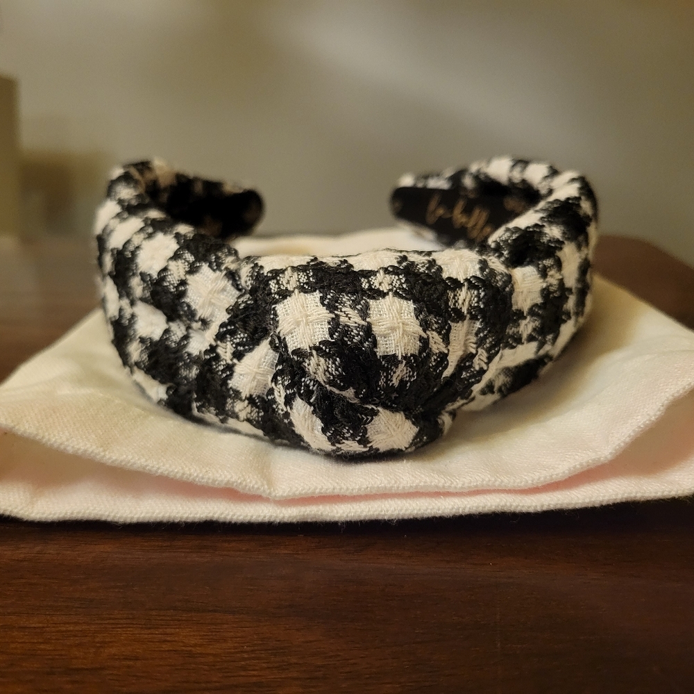 La Bella Black and White Gingham Lace